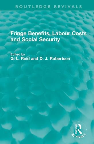 Cover image for Fringe Benefits, Labour Costs and Social Security