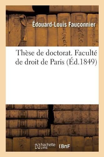 These de Doctorat. Faculte de Droit de Paris