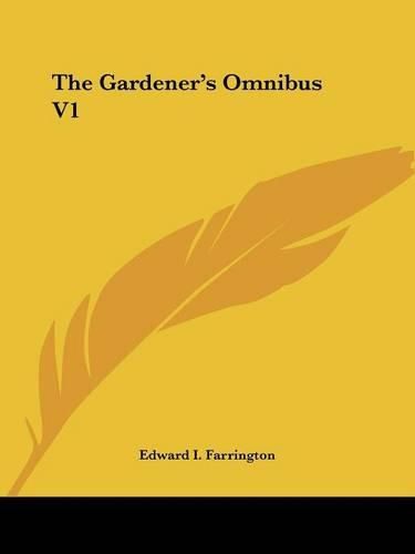 Cover image for The Gardener's Omnibus V1