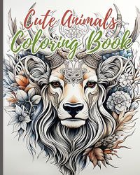 Cover image for Cute Animals Coloring Book