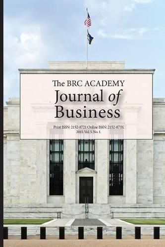 Cover image for The BRC Academy Journal of Business Vol. 5 No. 1