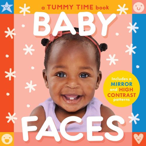 Baby Faces (A Tummy Time, High Contrast, Accordian Board Book with Mirror for infants)