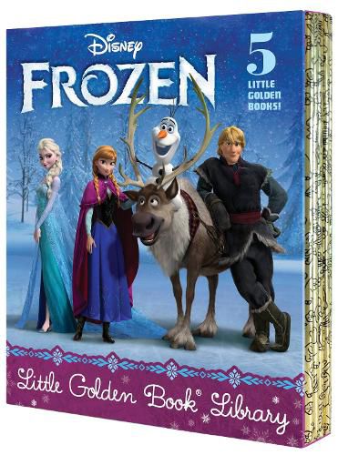 Cover image for Frozen Little Golden Book Library (Disney Frozen): Frozen; A New Reindeer Friend; Olaf's Perfect Day; The Best Birthday Ever; Olaf Waits for Spring