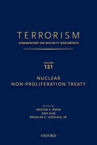 Cover image for TERRORISM: COMMENTARY ON SECURITY DOCUMENTS VOLUME 121: Nuclear Non-Proliferation Treaty