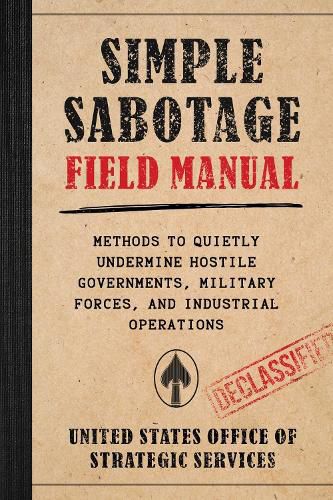 Cover image for Simple Sabotage Field Manual