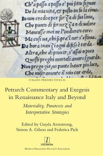 Cover image for Petrarch Commentary and Exegesis in Renaissance Italy and Beyond