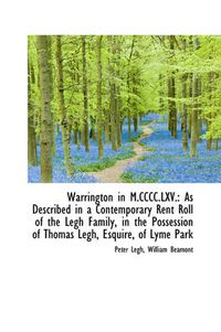 Cover image for Warrington in M.CCCC.LXV.