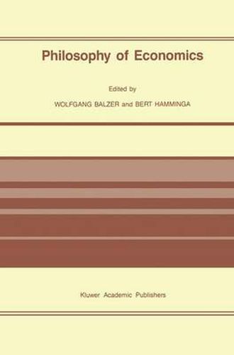 Cover image for Philosophy of Economics