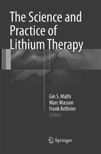 Cover image for The Science and Practice of Lithium Therapy