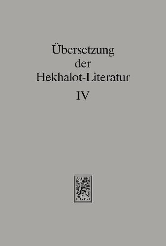 Cover image for UEbersetzung der Hekhalot-Literatur: Band 4:  598-985