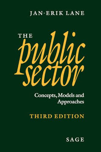 Cover image for The Public Sector: Concepts, Models and Approaches