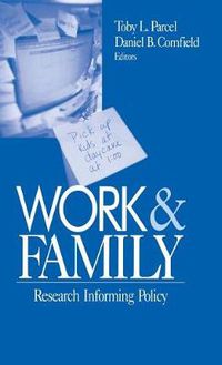 Cover image for Work and Family: Research Informing Policy