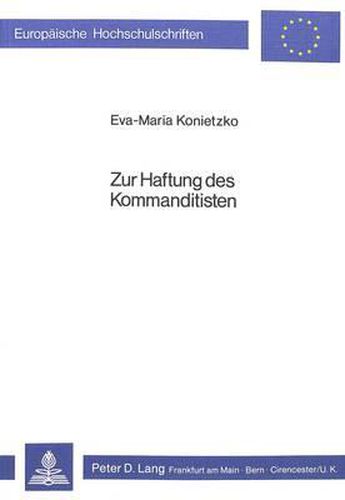 Cover image for Zur Haftung Des Kommanditisten