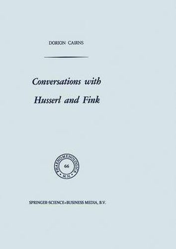 Cover image for Conversations with Husserl and Fink