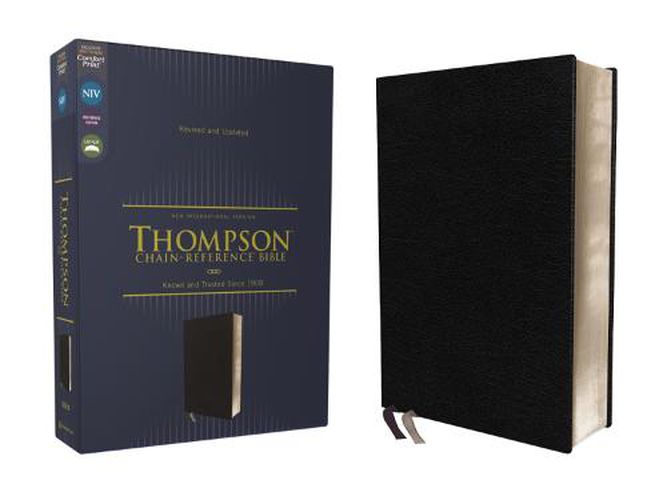 Cover image for NIV, Thompson Chain-Reference Bible, European Bonded Leather, Black, Red Letter, Comfort Print