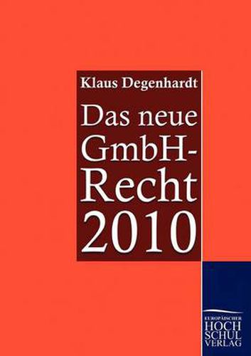 Cover image for Das neue GmbH-Recht 2010