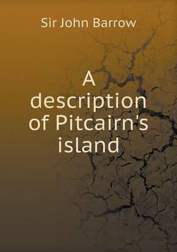 Cover image for A description of Pitcairn's island