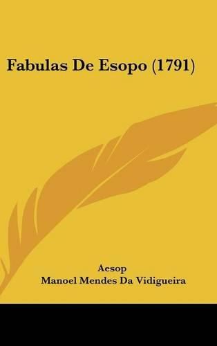 Cover image for Fabulas de Esopo (1791)
