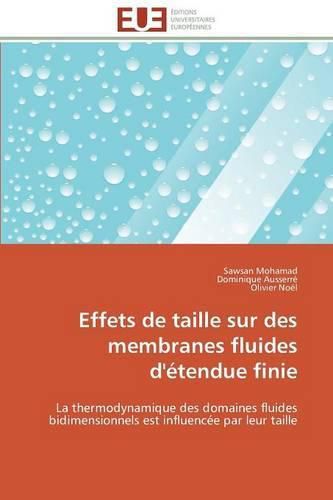 Cover image for Effets de Taille Sur Des Membranes Fluides d' tendue Finie