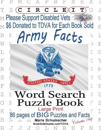 Cover image for Circle It, Army Facts, Word Search, Puzzle Book