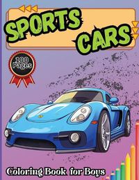 Cover image for Sports Cars Coloring Book for Boys