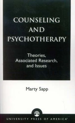 Cover image for Counseling and Psychotherapy: Theories, Associated Research, and Issues