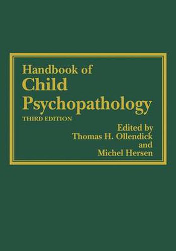 Cover image for Handbook of Child Psychopathology