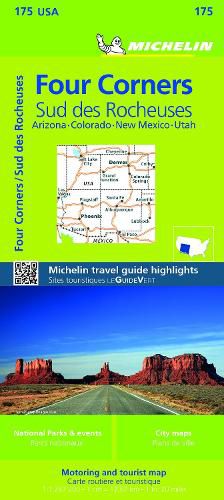 Cover image for Michelin USA Four Corners Map 175