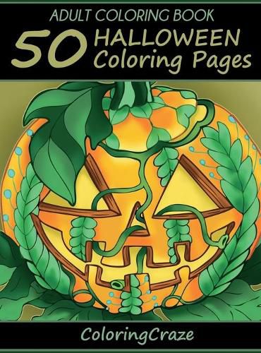 Cover image for Adult Coloring Book: 50 Halloween Coloring Pages