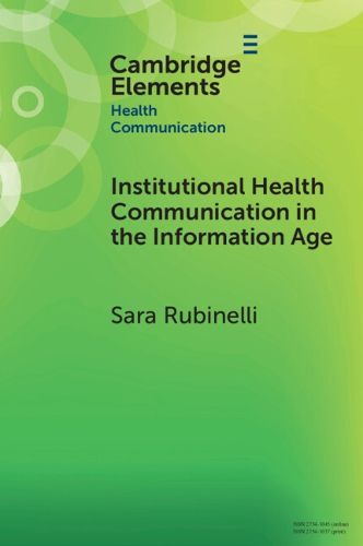 Cover image for Institutional Health Communication in the Information Age