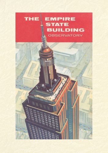 Cover image for Vintage Lined Notebook Empire State Building Observatory from Above