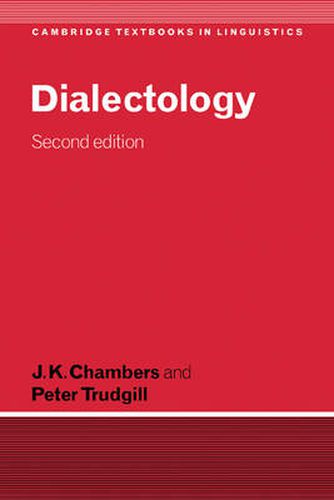 Cover image for Dialectology