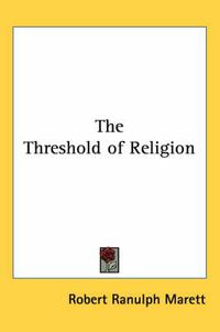 Cover image for The Threshold of Religion