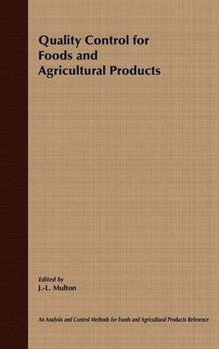 Cover image for Quality Control for Foods and Agricultural Products