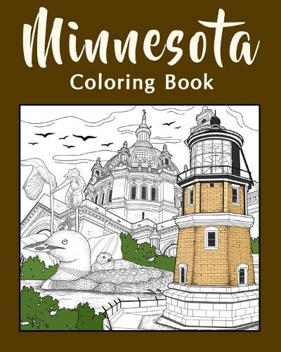 Cover image for Minnesota Coloring Book
