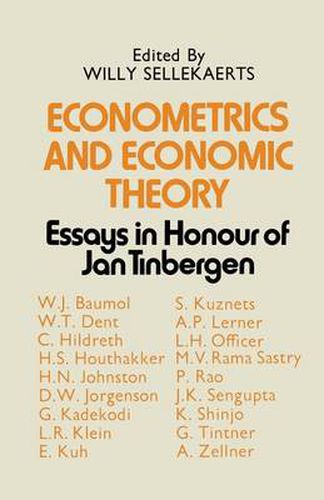 Cover image for Econometrics and Economic Theory: Essays in Honour of Jan Tinbergen