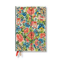 Cover image for Paperblanks 2024-2025 Weekly Planner Pear Garden Peking Opera Embroidery 18-Month Mini Horizontal Wrap 208 Pg 80 GSM