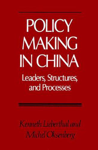 Cover image for Policy Making in China