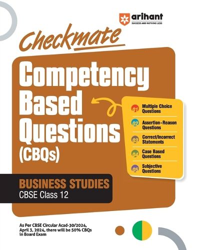 Cover image for Checkmate Competency Based Questions (Cbqs) Business Studies Cbse Class 12