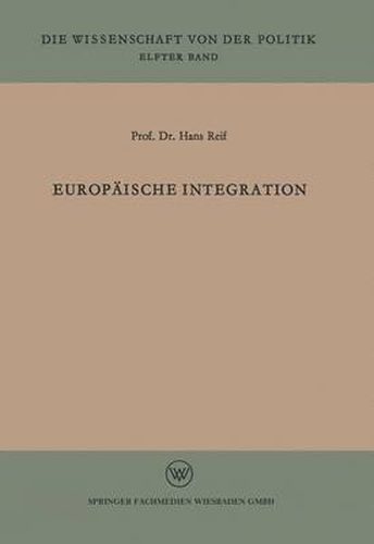 Cover image for Europaische Integration