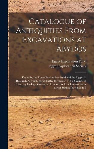 Cover image for Catalogue of Antiquities From Excavations at Abydos