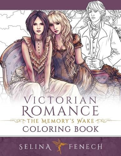 Cover image for Victorian Romance - The Memory's Wake Coloring Book