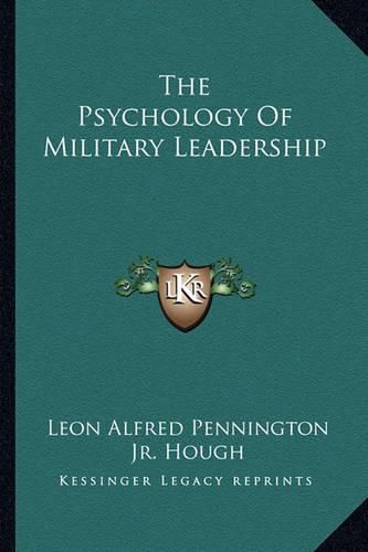 Cover image for The Psychology of Military Leadership