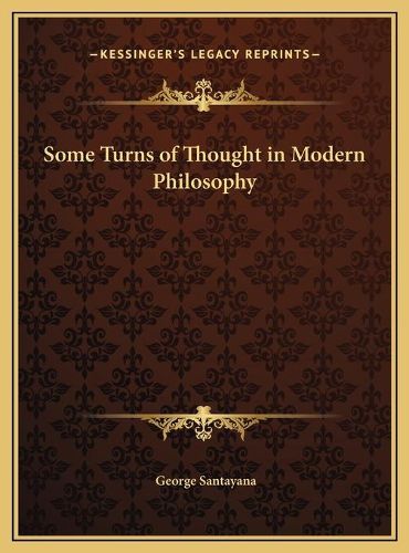 Some Turns of Thought in Modern Philosophy