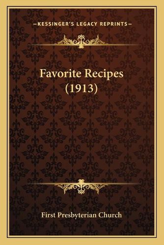 Favorite Recipes (1913)