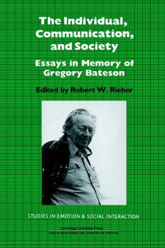 Cover image for The Individual, Communication, and Society: Essays in Memory of Gregory Bateson