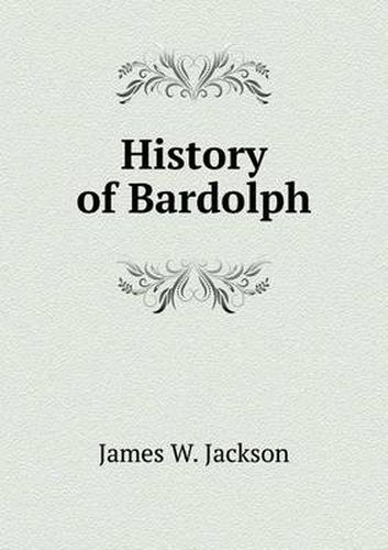 Cover image for History of Bardolph