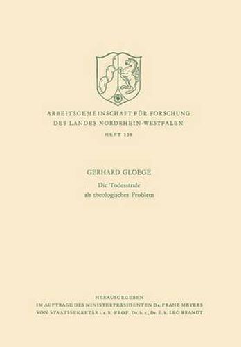Cover image for Die Todesstrafe ALS Theologisches Problem