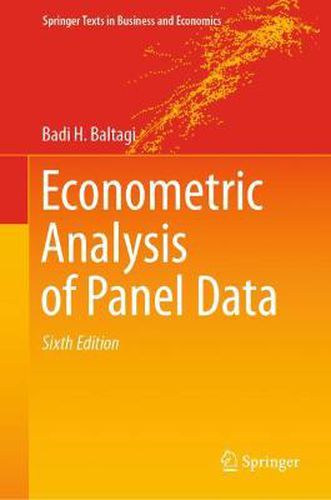 Cover image for Econometric Analysis of Panel Data