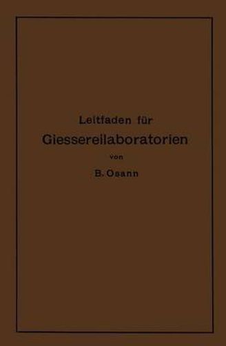 Cover image for Leitfaden Fur Giessereilaboratorien